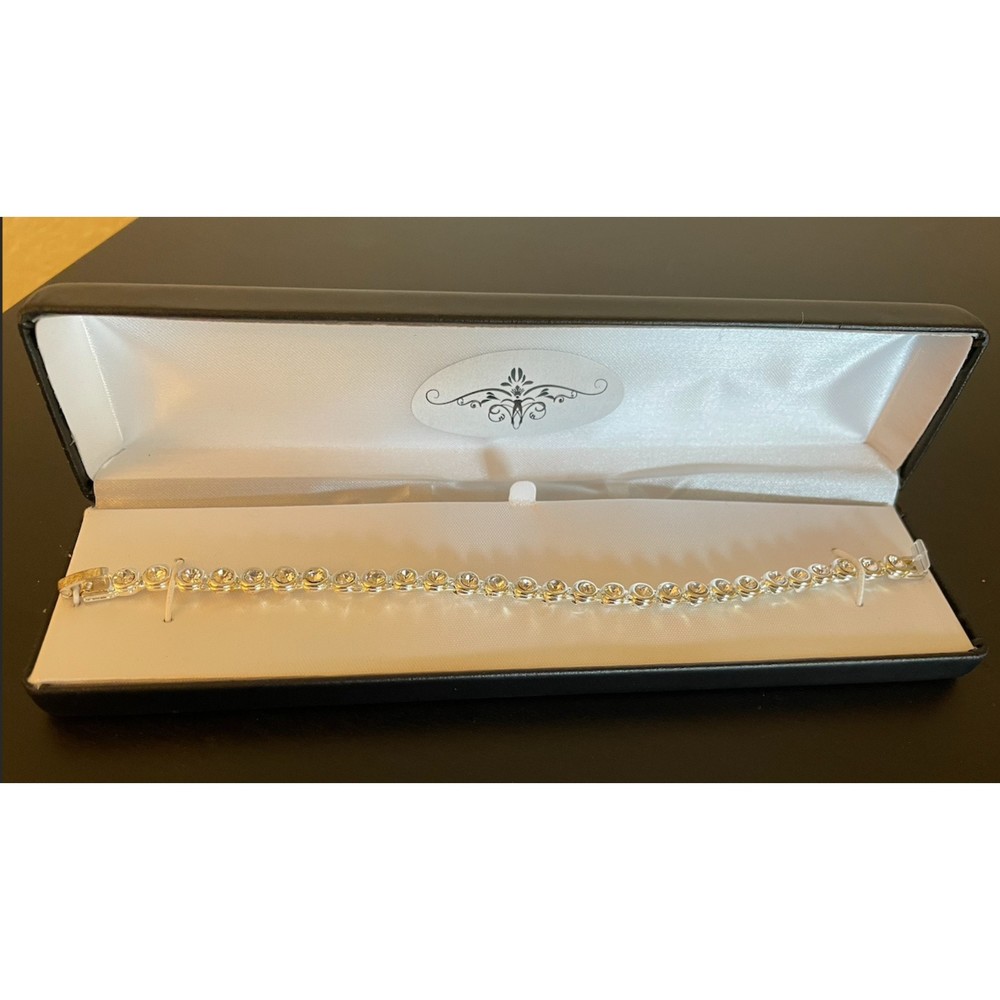 Boxed Faux Stone Tennis Bracelet